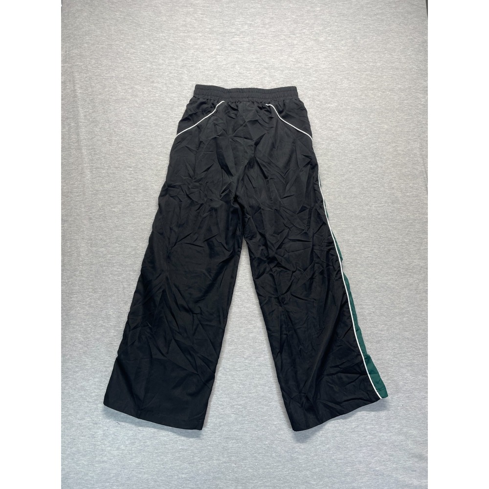 Shein Windbreaker Track Pants Womens 4 Black Piping Trim Wide Leg Athleisure